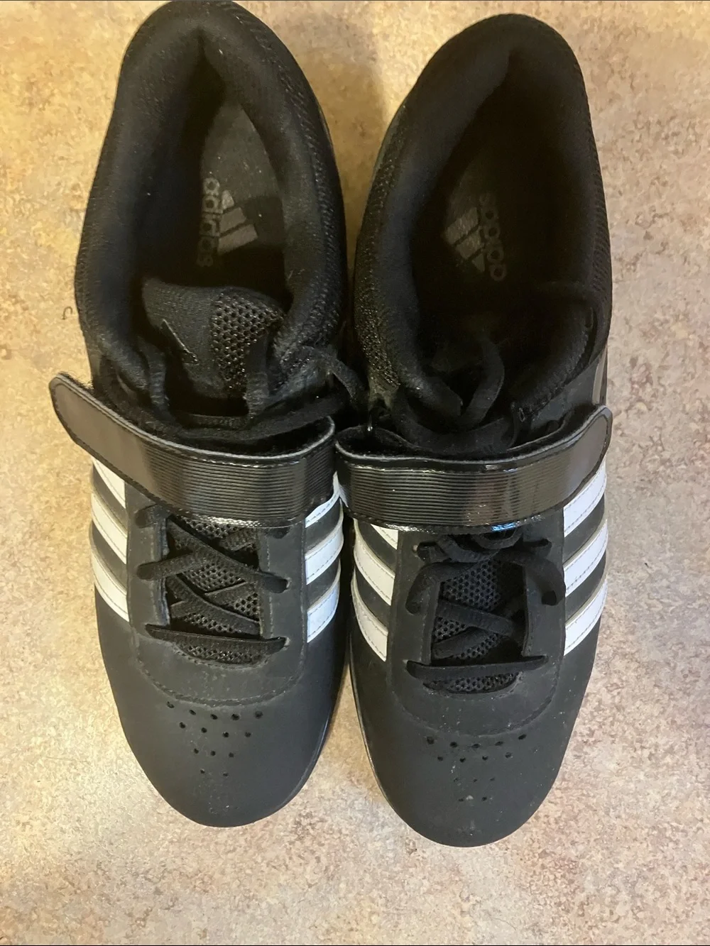 adidas Black and White Training Shoes with Strap